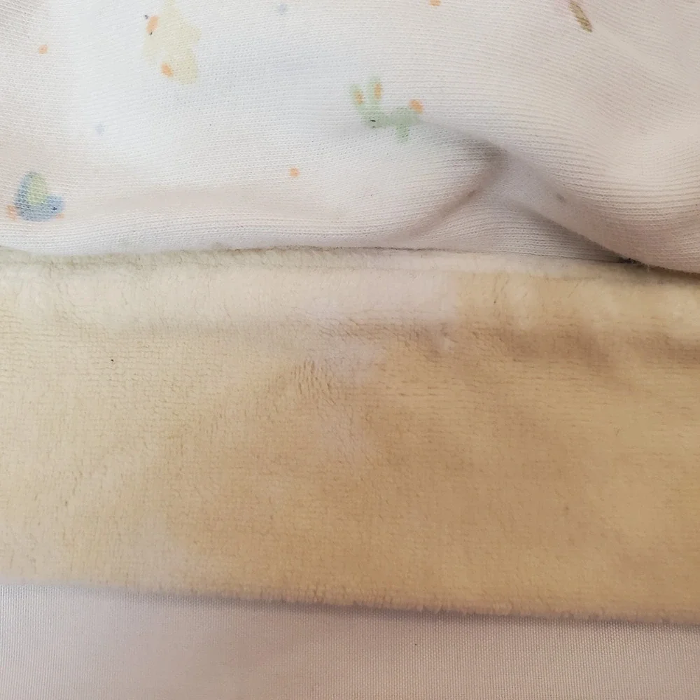 Vintage Childrens Place Yellow Velour Plush Baby Blanket Baby place Bear Duck‎